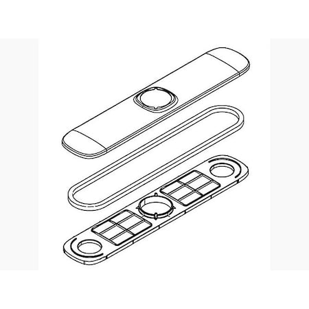 Kohler Escutheon - 3 Hole 1348436-BL